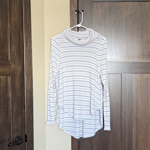 Free People Sweaters - Free People We The Free Drip Thermal Cowl Neck Sweater High Low Hem Size Medium